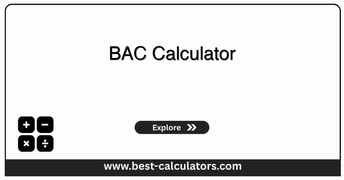 BAC Calculator - Free blood alcohol content calculator with instant results