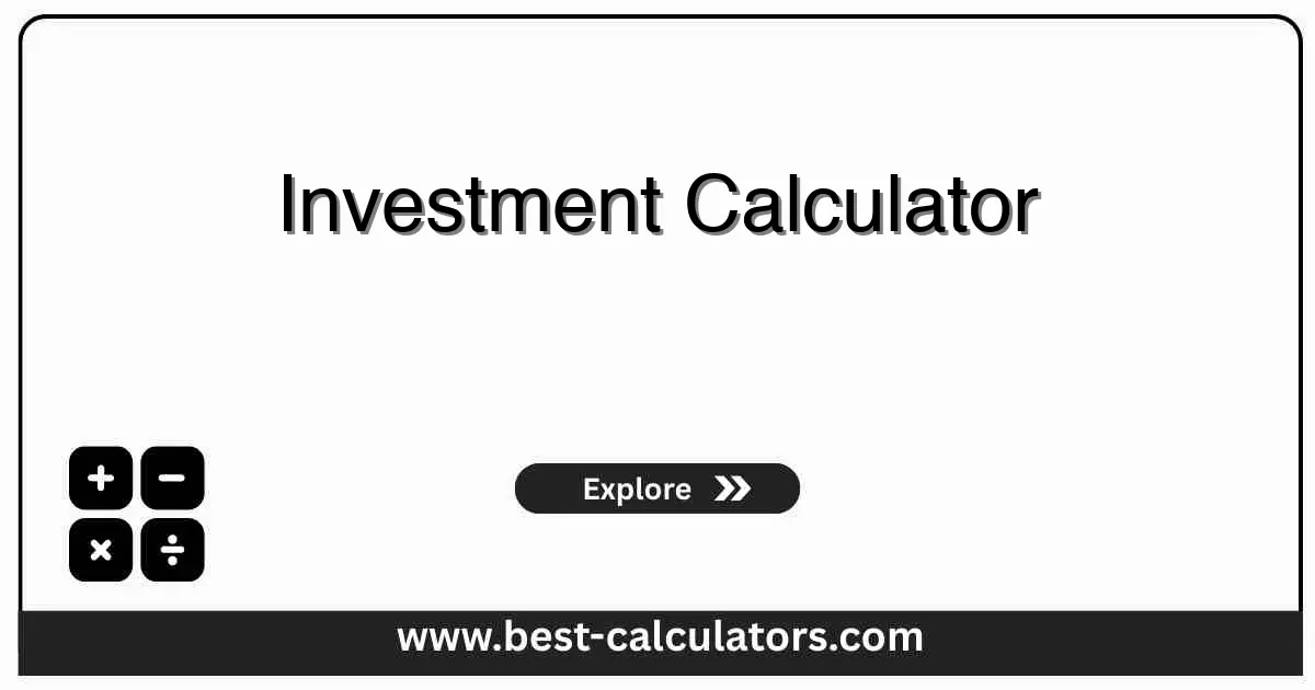 Investment Calculator - Free online tool to calculate investment returns with compound growth and regular contributions over time
