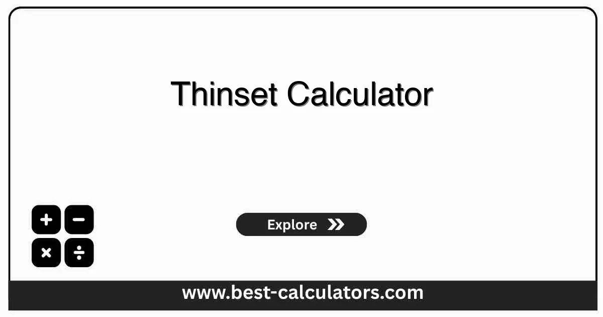 Thinset Calculator - Free online tool to calculate thinset mortar bags for tile installations using area, trowel size, tile type, and waste percentage