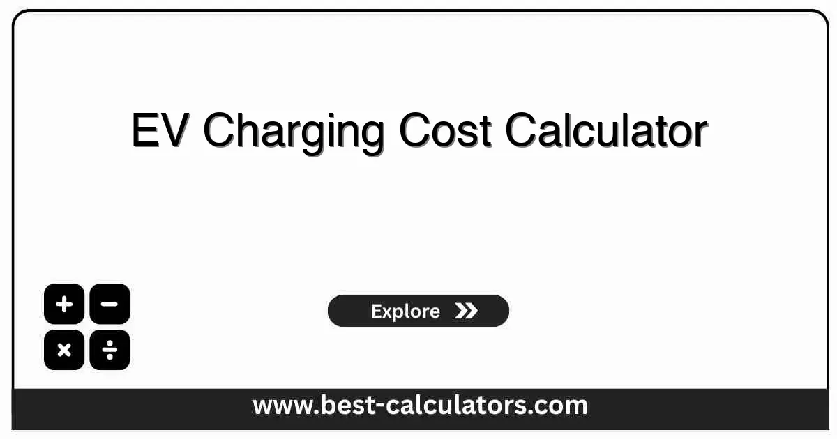 EV Charging Cost Calculator - Free online calculator to estimate electric vehicle charging costs with instant results and detailed breakdown
