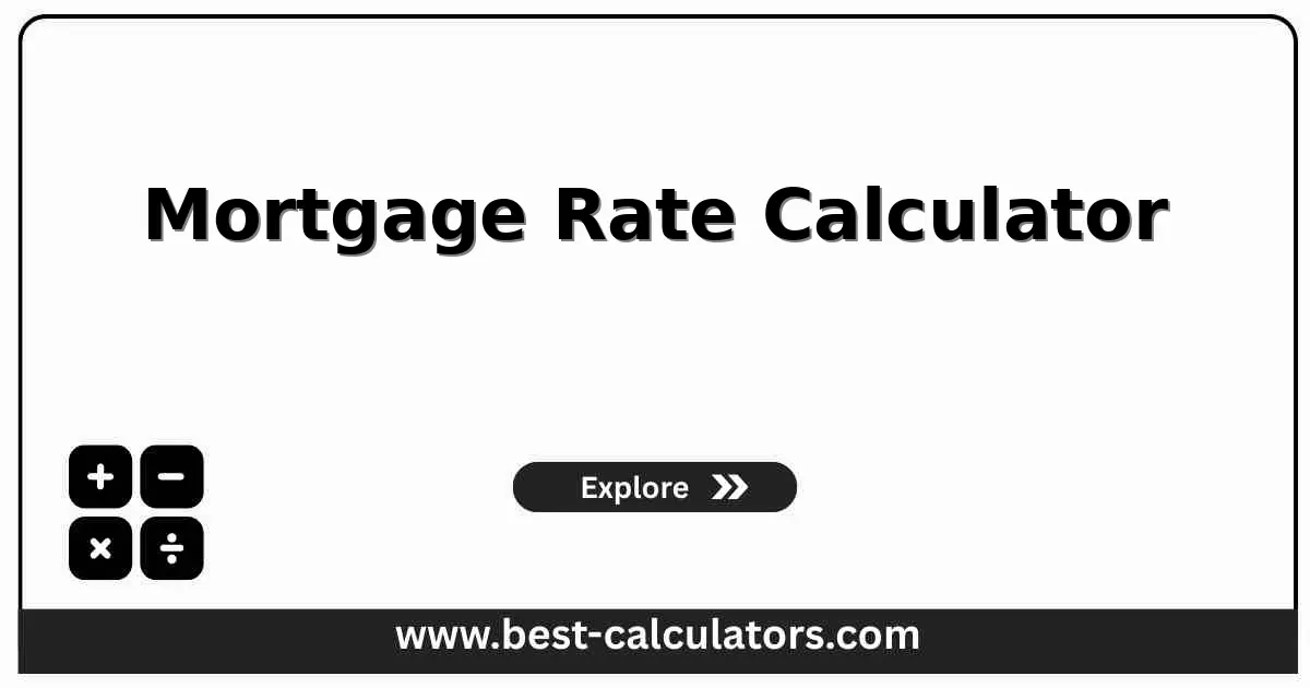 Mortgage Rate Calculator - Free online calculator to find required interest rate for target monthly payment with instant results