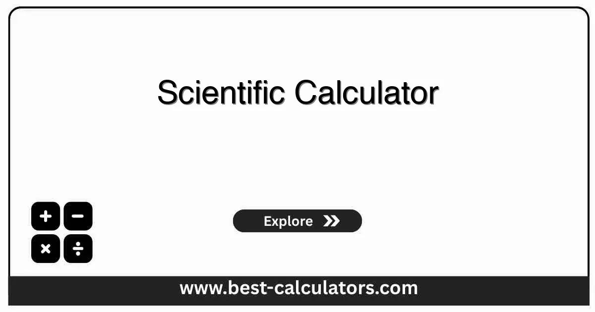 Scientific Calculator - Free online tool with trigonometric, logarithmic, and exponential functions for advanced mathematics